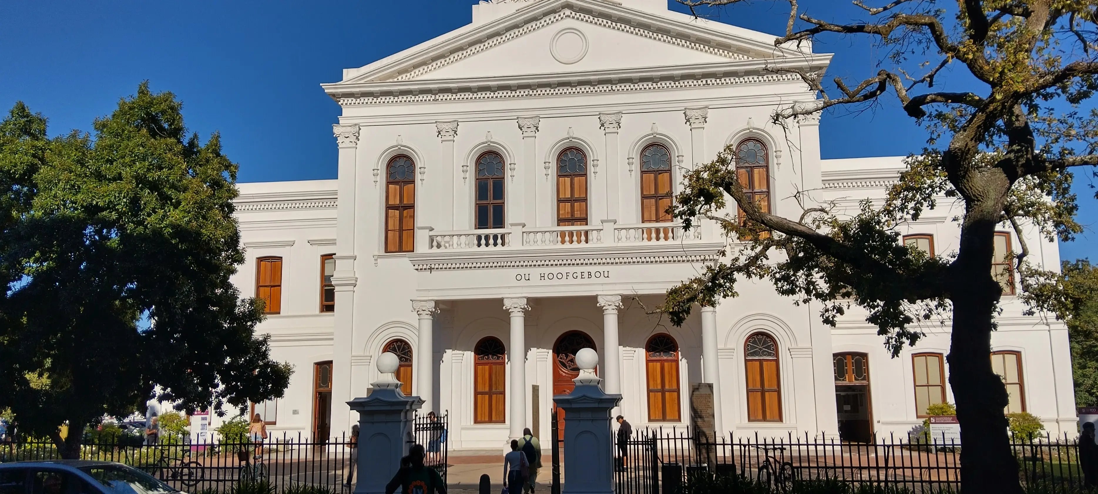 Ein Universitätsgebäude der Stellenbosch University