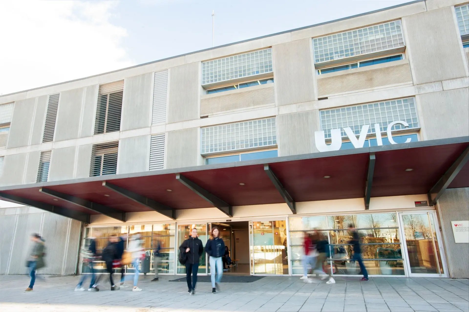Das Universitätsgebäude der Universitat de Vic in Barcelona. 