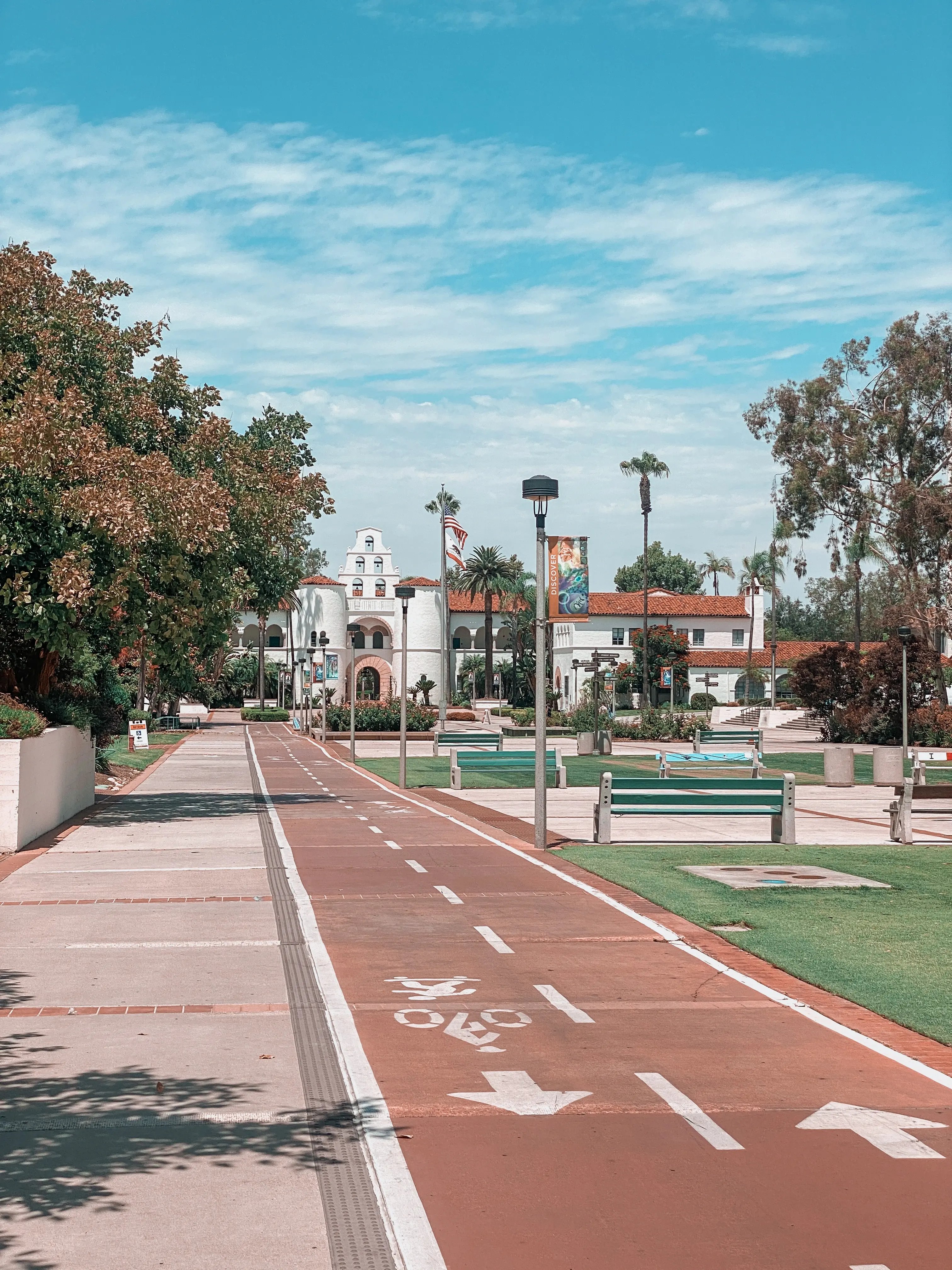 Die Campus-Aussicht der San Diego State University